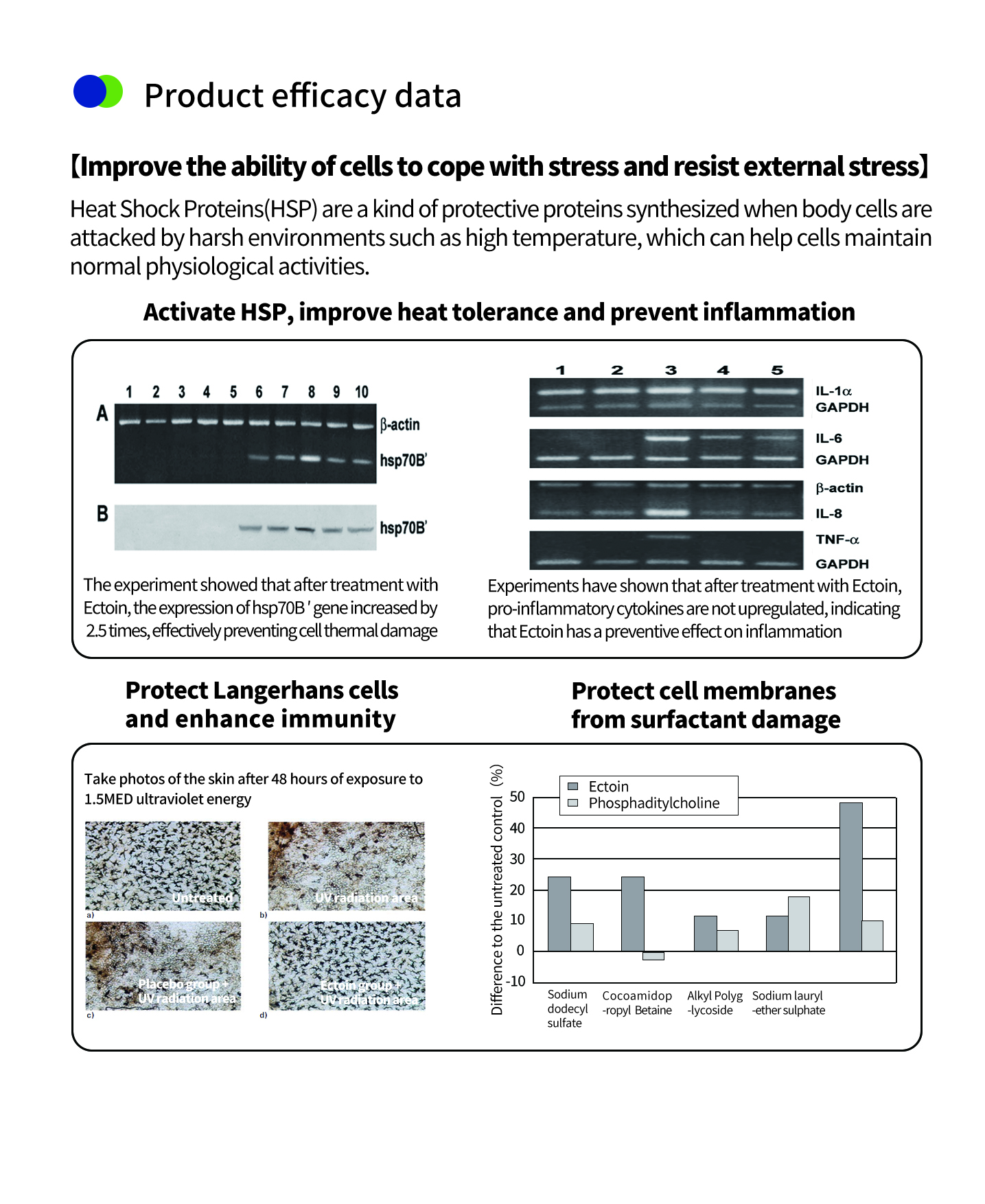 Ectoin-Pulver für die Haut